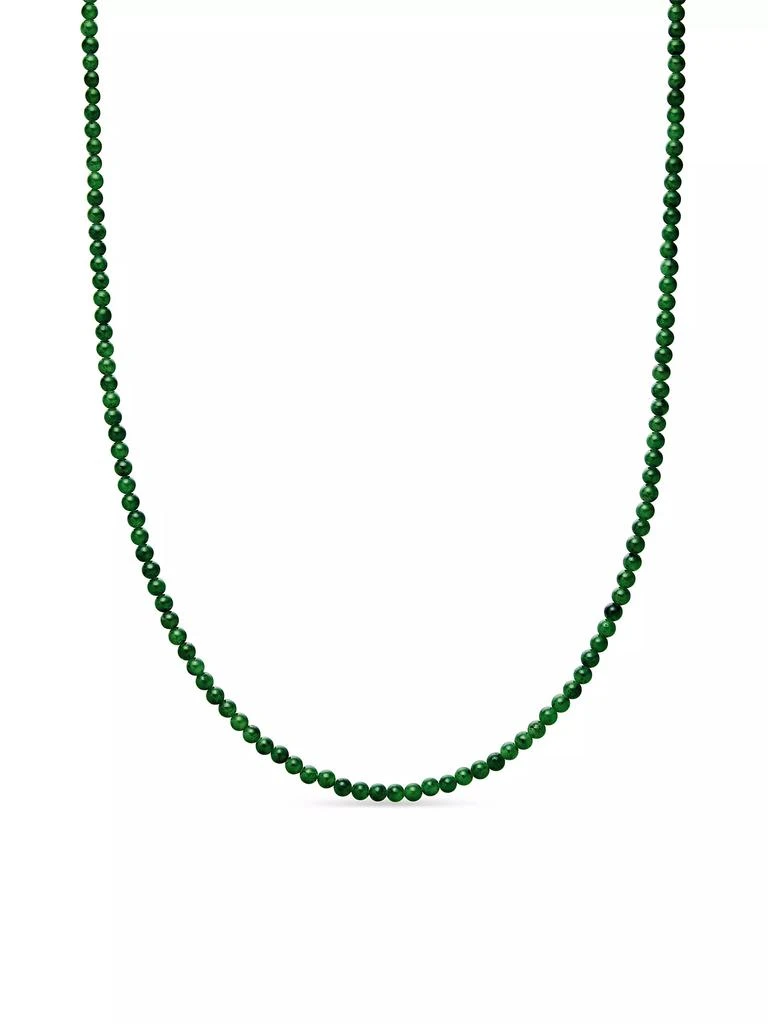 商品David Yurman|Spiritual Beads Necklace with Nephrite Jade and 18K Yellow Gold,价格¥16527,第1张图片