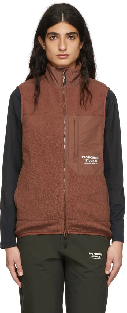 商品Pas Normal Studios|Brown Escapism Vest,价格¥612,第1张图片