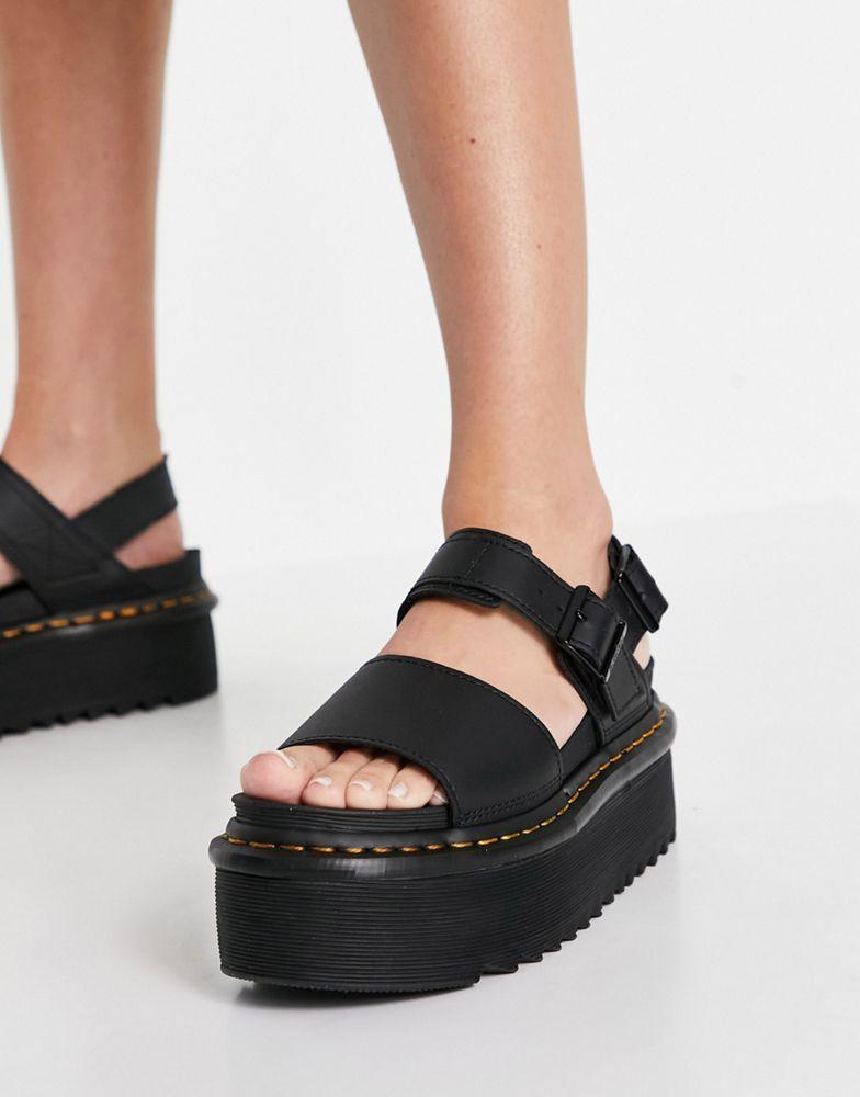 商品Dr. Martens|Dr Martens Voss Quad sandals in black,价格¥877,第6张图片详细描述