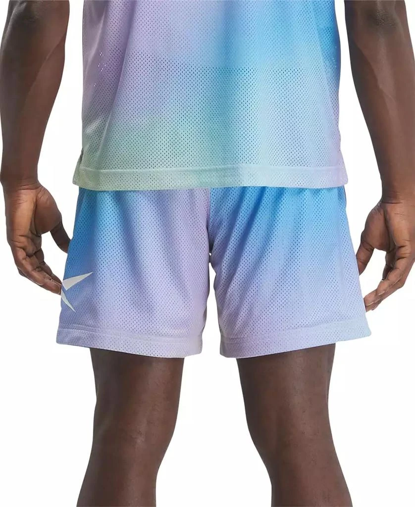 商品Reebok|Men's Classics Dopamine Regular-Fit Ombré Printed Mesh Shorts,价格¥158,第2张图片详细描述