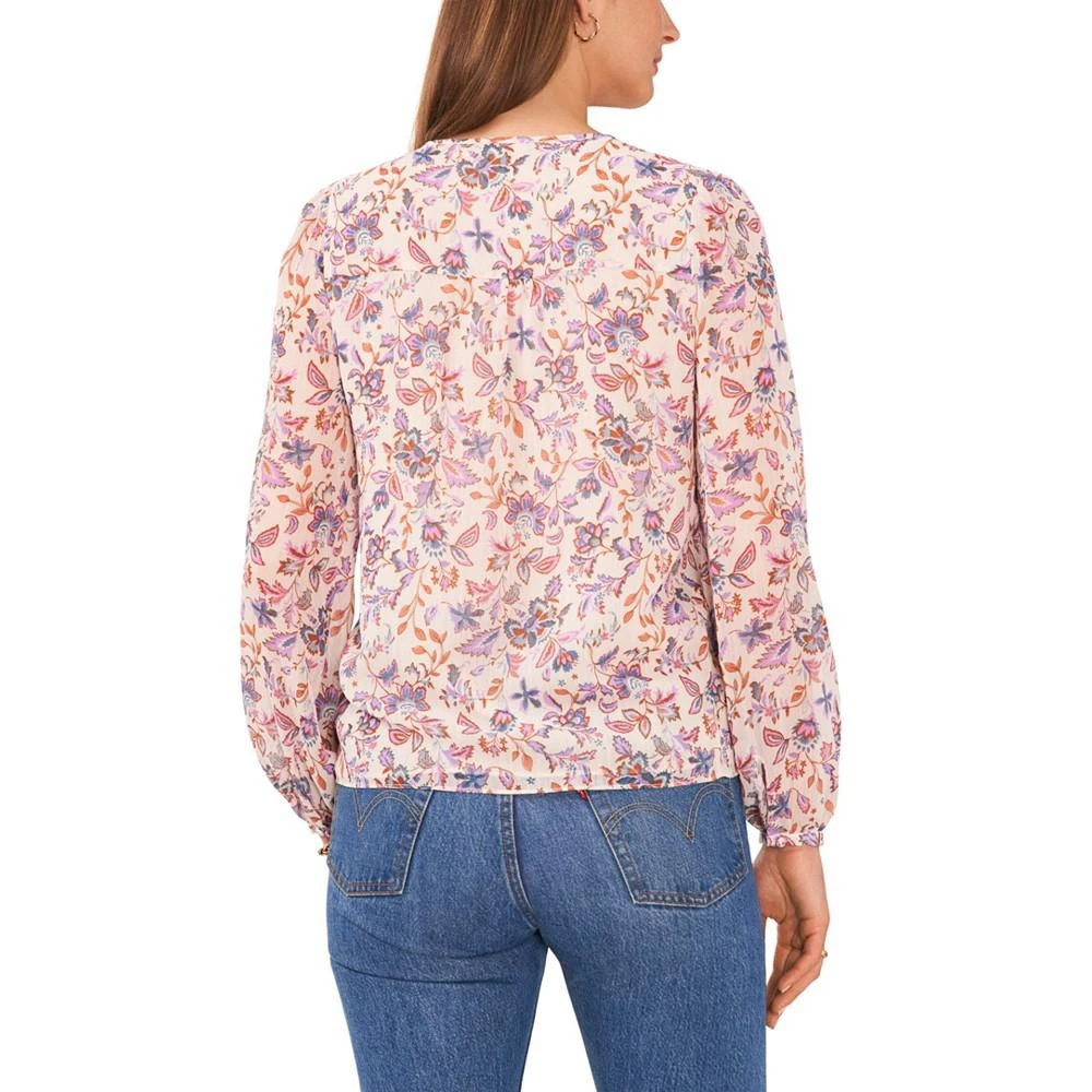 商品1. State|Women's Long Sleeve Pleated Button Front Top,价格¥397,第2张图片详细描述