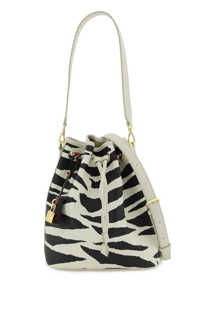 商品MCM|Mcm zebra-motif 'dessau' medium bucket bag,价格¥2987,第1张图片