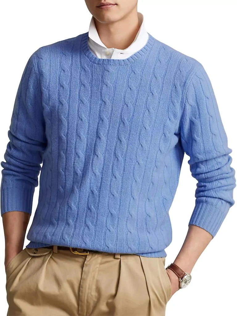 商品Ralph Lauren|Cashmere Cable-Knit Sweater,价格¥3673,第5张图片详细描述