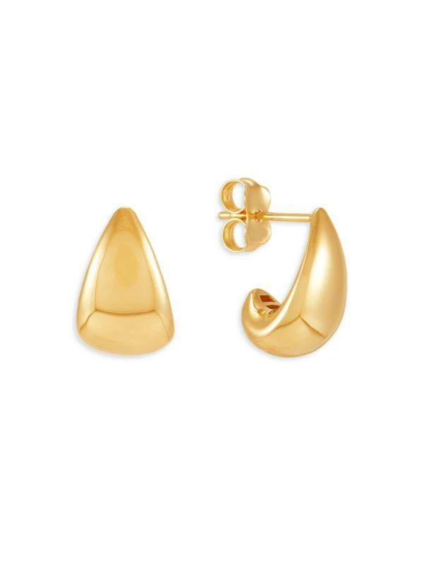 商品Saks Fifth Avenue|14K Yellow Gold J Half Hoop Earrings,价格¥2321,第3张图片详细描述