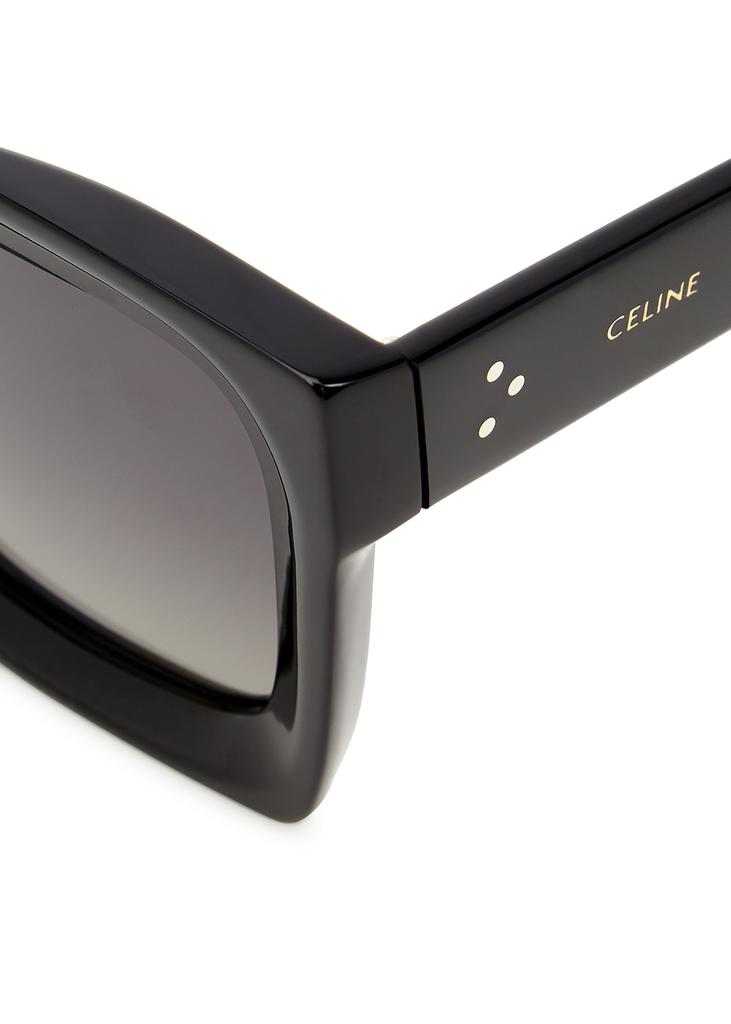 Black oversized sunglasses商品第3张图片规格展示