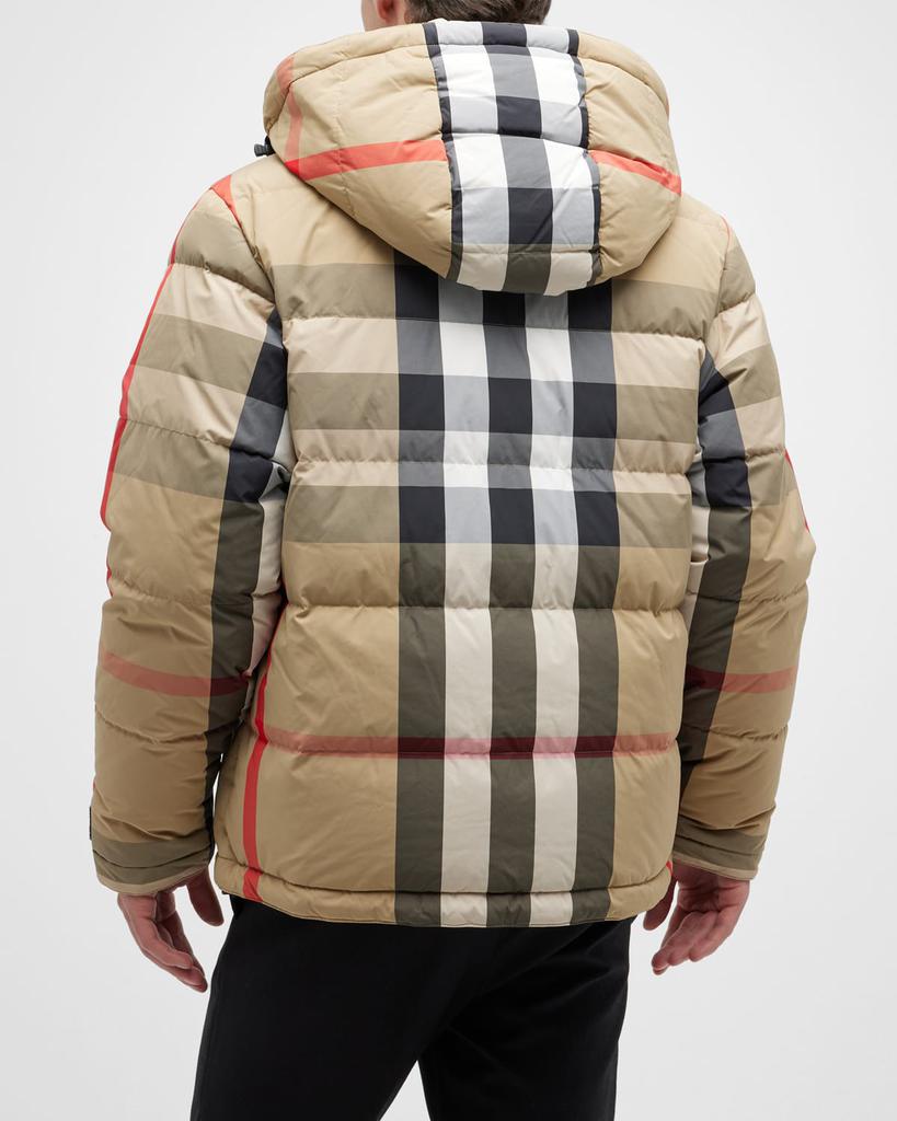 Men's Rutland Reversible Check Puffer Jacket商品第4张图片规格展示