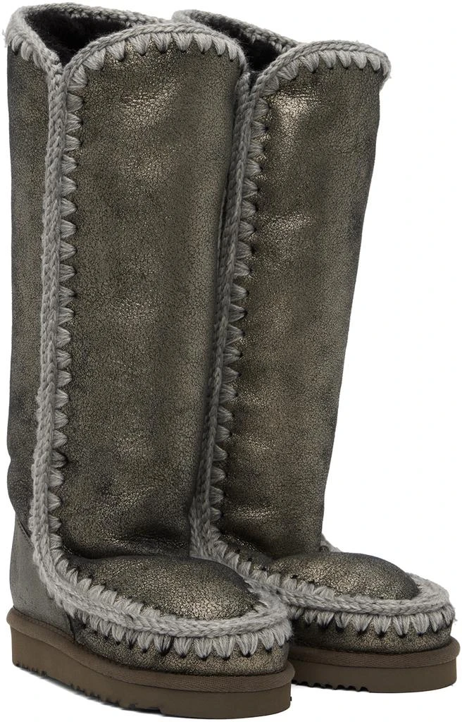 商品Mou|Gray 40 Shearling Boots,价格¥1499,第4张图片详细描述