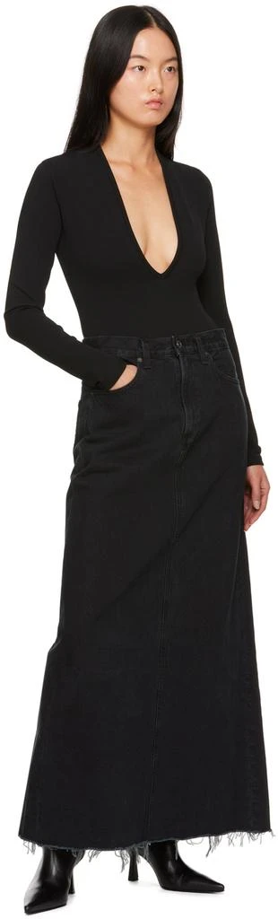 商品AGOLDE|Black Hilla Denim Maxi Skirt,价格¥1469,第4张图片详细描述