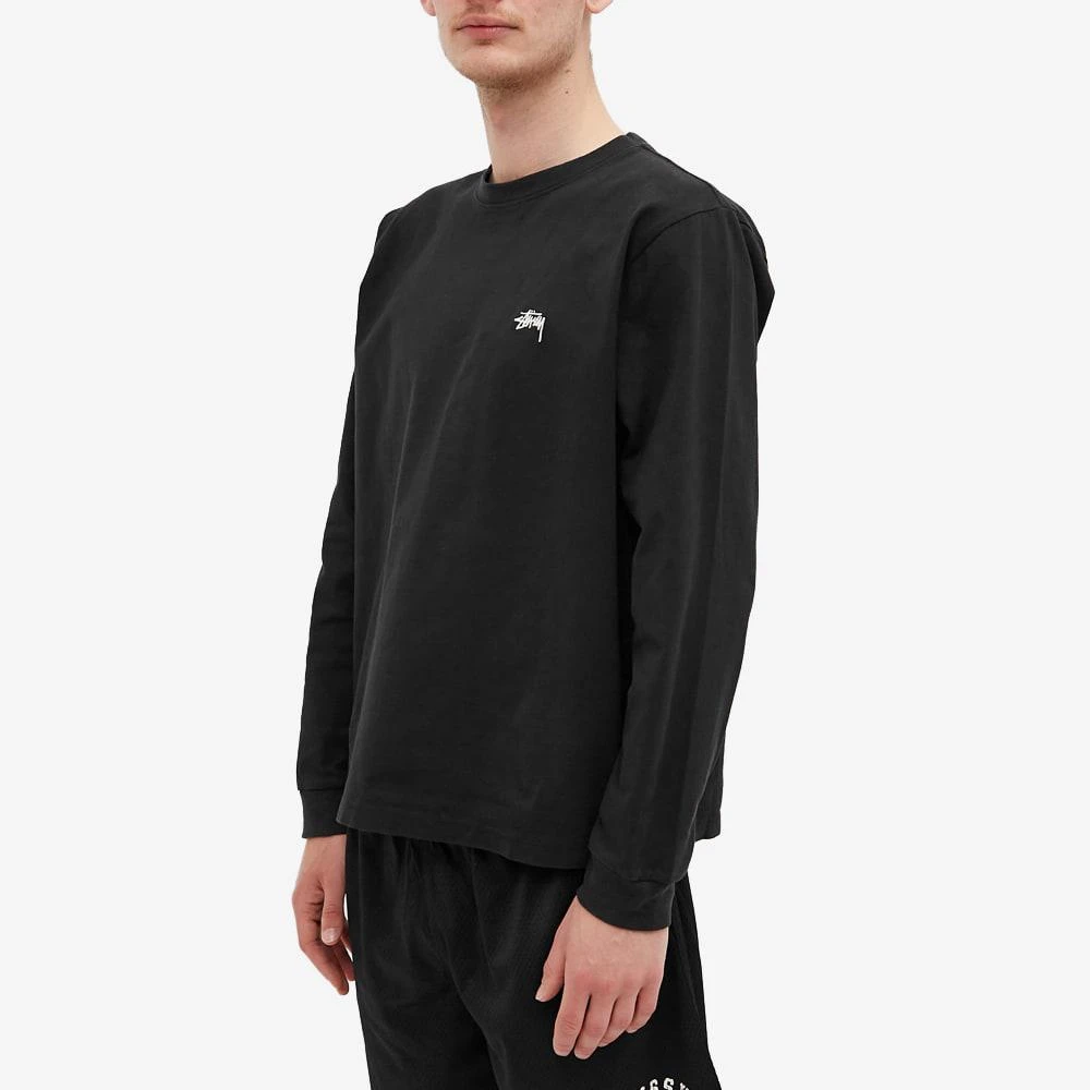 商品STUSSY|Stussy Long Sleeve Stock Logo Tee,价格¥633,第2张图片详细描述