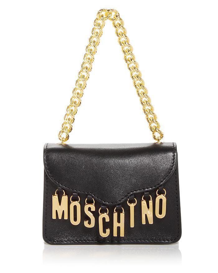 商品Moschino|Logo Charms Convertible Leather Belt Bag,价格¥6145,第1张图片