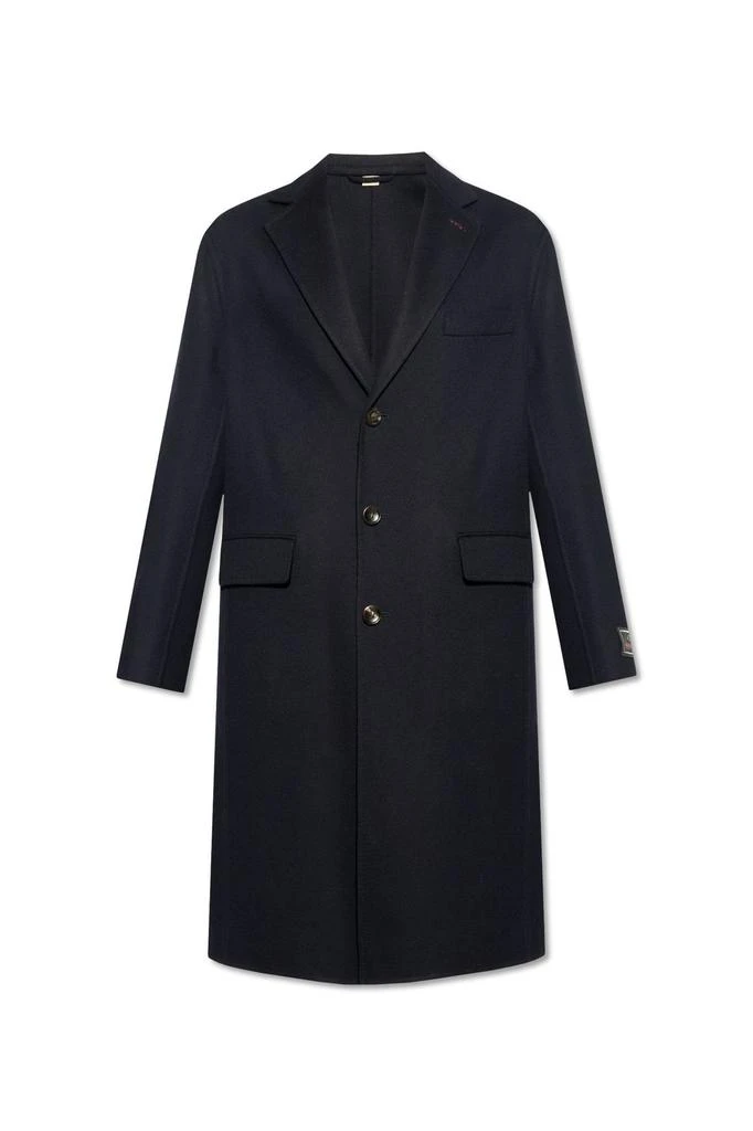 商品Gucci|Gucci Web Detailed Felted Coat,价格¥20150,第1张图片