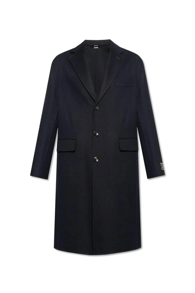 商品Gucci|Gucci Web Detailed Felted Coat,价格¥25841,第1张图片