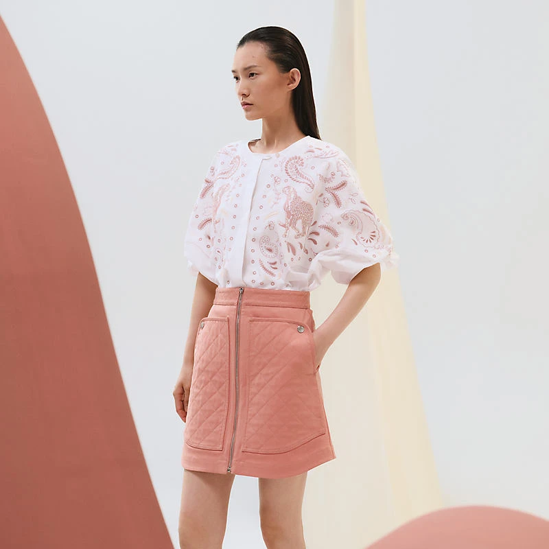 商品Hermes|Hermes/爱马仕 女士白色棉衬衫,价格¥13071,第1张图片