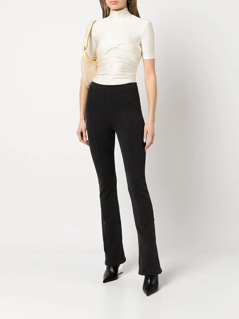 商品Alexander Wang|T BY ALEXANDER WANG WOMEN MOCK NECK RUCHED BODYCON TOP,价格¥887,第3张图片详细描述