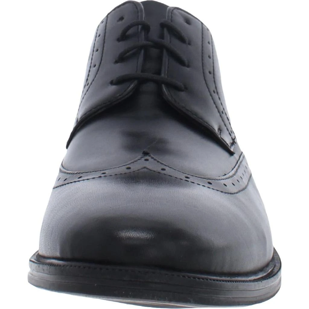 商品Nunn Bush|Nunn Bush Mens Sherwood Leather Block Heel Wingtip Brogues,价格¥176,第3张图片详细描述