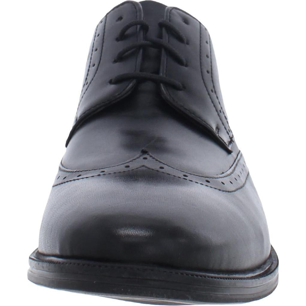 商品Nunn Bush|Nunn Bush Mens Sherwood Leather Block Heel Wingtip Brogues,价格¥163,第5张图片详细描述