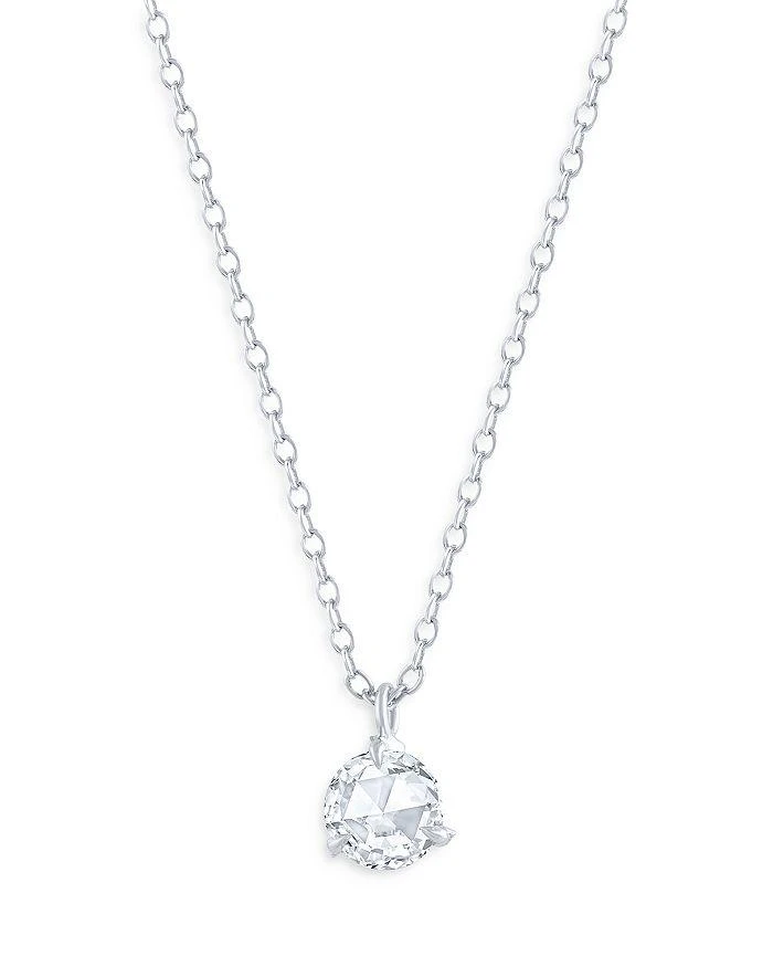商品HARAKH|Rose Cut Diamond Pendant Necklace in 18K White Gold, 0.50 ct. t.w.,价格¥39434,第1张图片