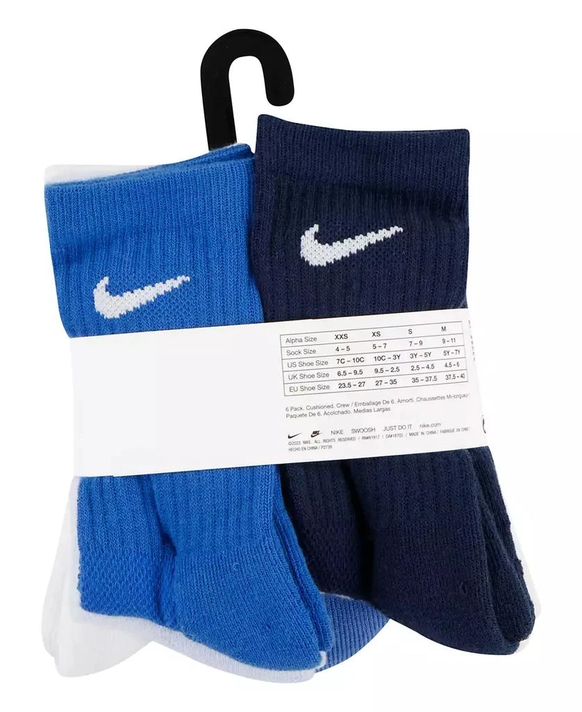 商品NIKE|Little Kids Holiday Crew Socks, 6-Pack,价格¥103,第4张图片详细描述