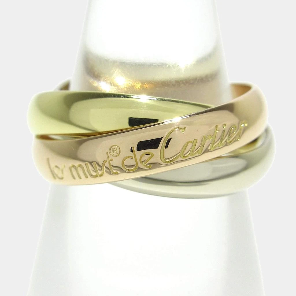 商品[二手商品] Cartier|Cartier Les Must de Cartier 18K Yellow Rose and White Gold Ring EU 50,价格¥8462,第1张图片