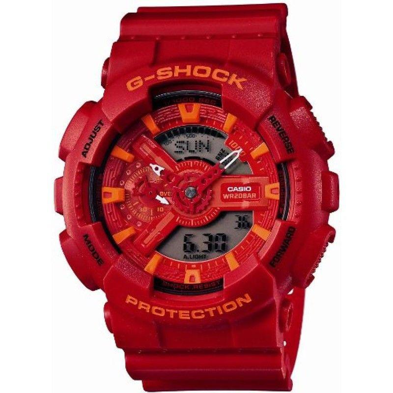 G-Shock]卡西欧G-Shock|日本直邮CASIO 手表GA-110AC-4AJF红色时尚潮流