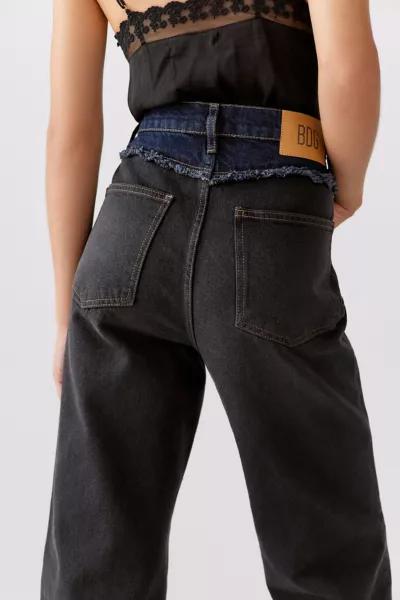 BDG Split Hem Flare Jean - Distressed Contrast商品第4张图片规格展示