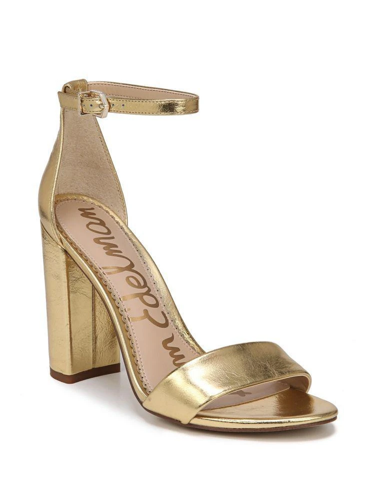 商品Sam Edelman|Yaro Metallic Leather Ankle-Strap Sandals,价格¥907,第2张图片详细描述