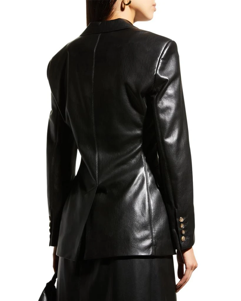 商品Nanushka|Hathi Single-Breasted Faux Leather Blazer,价格¥4662,第3张图片详细描述