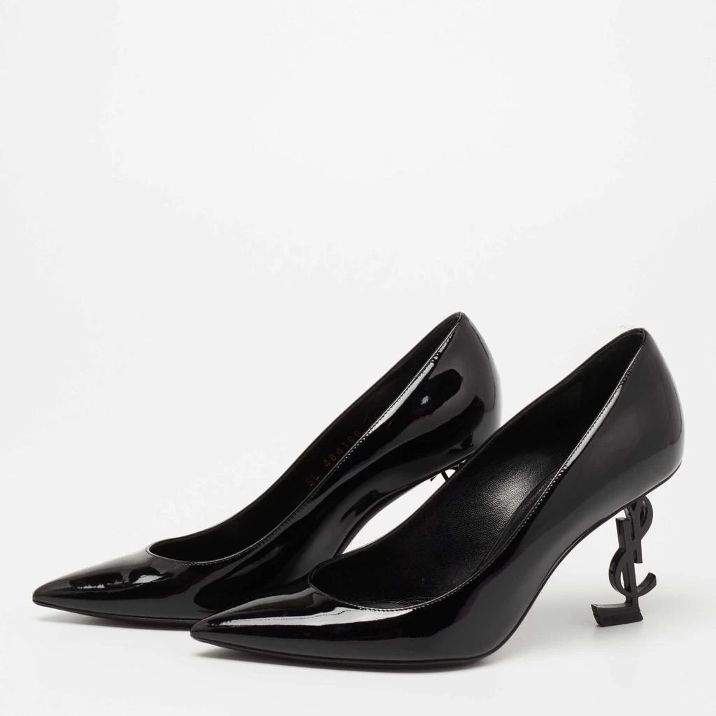 商品[二手商品] Yves Saint Laurent|Saint Laurent Black Patent Leather Opyum Pointed Toe Pumps Size 36.5,价格¥3912,第2张图片详细描述