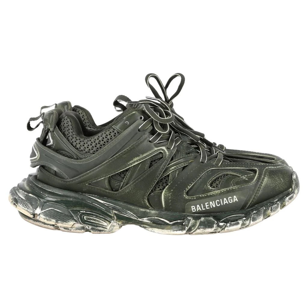 商品[二手商品] Balenciaga|Faded Track Sneakers in Green Polyurethane,价格¥2242,第1张图片