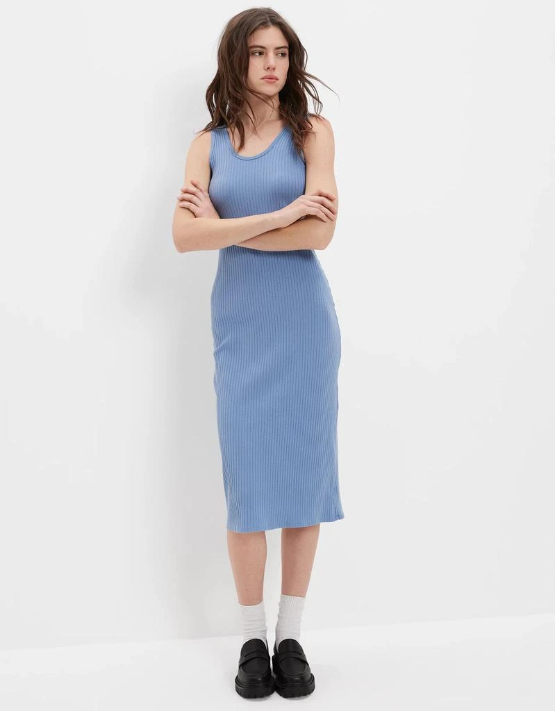 商品AE|AE Ribbed Knit Midi Dress,价格¥152,第3张图片详细描述