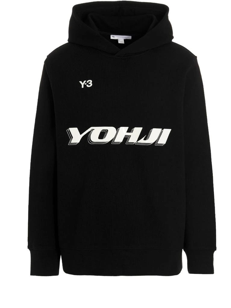 商品Y-3|Y-3 Logo Printed Long-Sleeved Hoodie,价格¥2441,第1张图片
