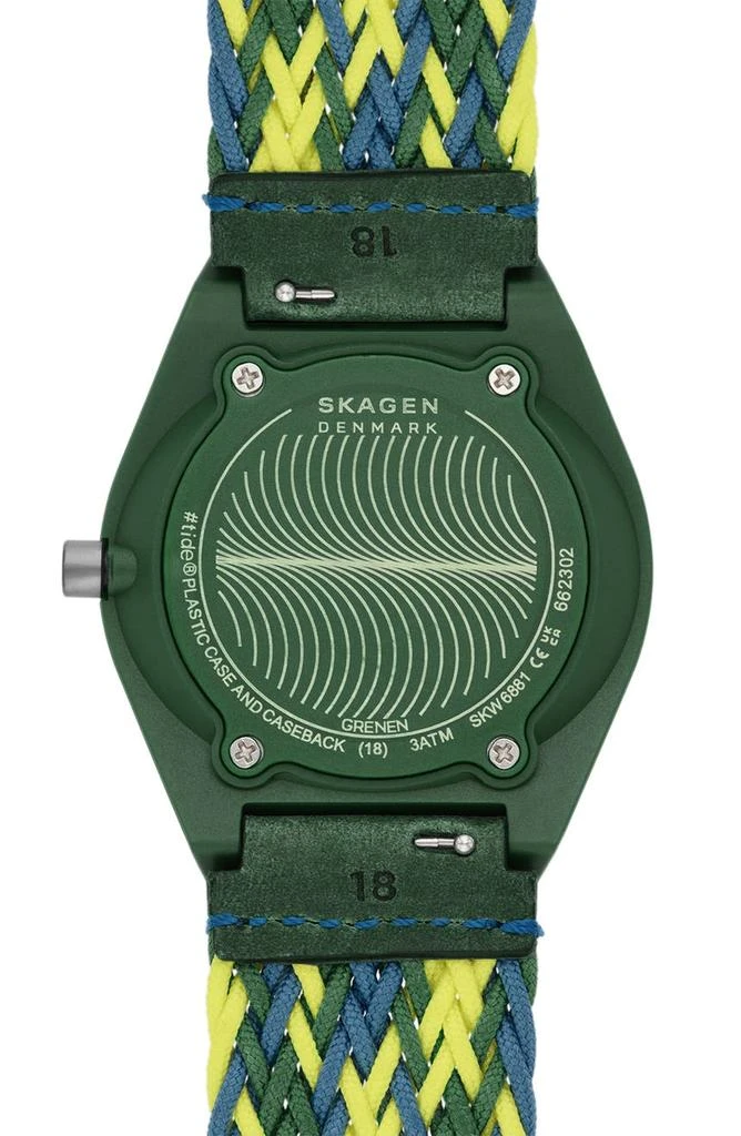 商品Skagen|Sams Series Solar Powered Woven Strap Watch, 37mm,价格¥749,第3张图片详细描述