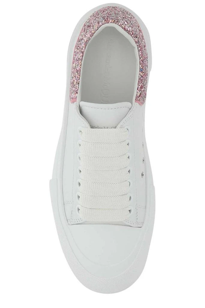 商品Alexander McQueen|Alexander McQueen Deck Plimsoll Lace-Up Sneakers,价格¥2292,第3张图片详细描述