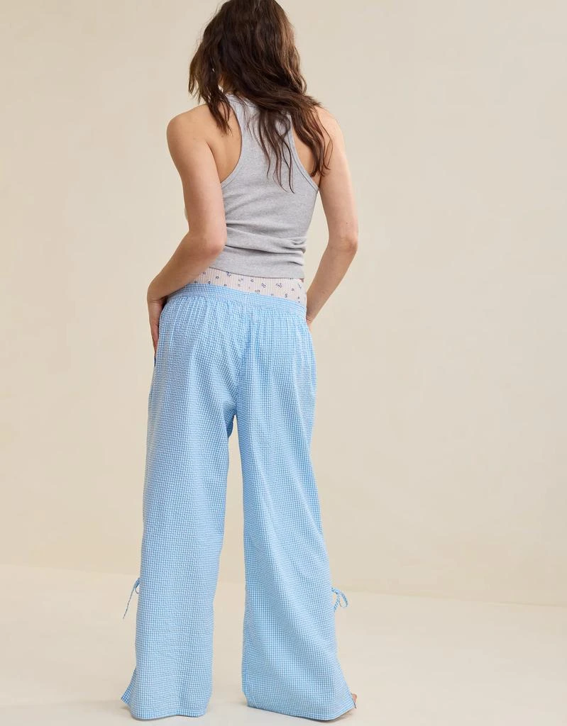 商品Aerie|Aerie Off-Duty Seersucker Side Tie Trouser PJ,价格¥113,第2张图片详细描述