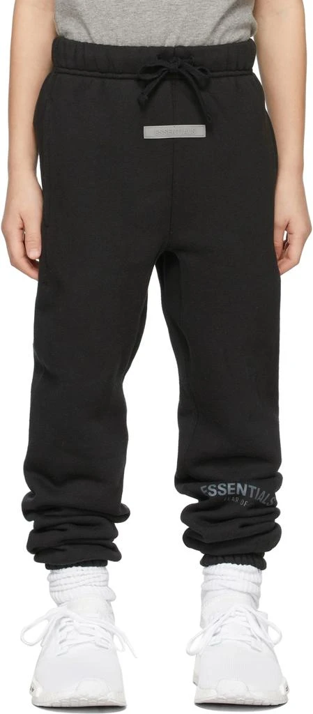商品Essentials|Kids Black Fleece Lounge Pants,价格¥398,第2张图片详细描述