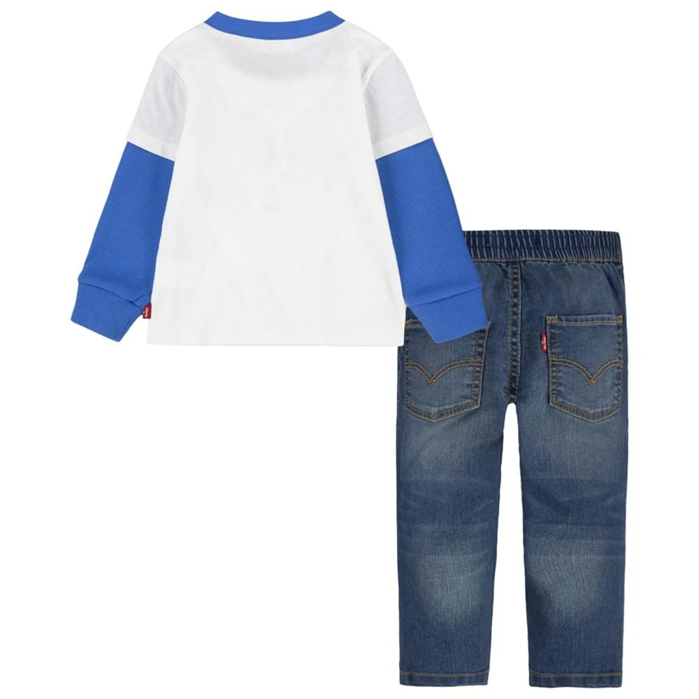 商品Levi's|Baby Boys More Friends Denim Jeans and T-shirt, 2 Piece Set,价格¥215,第2张图片详细描述