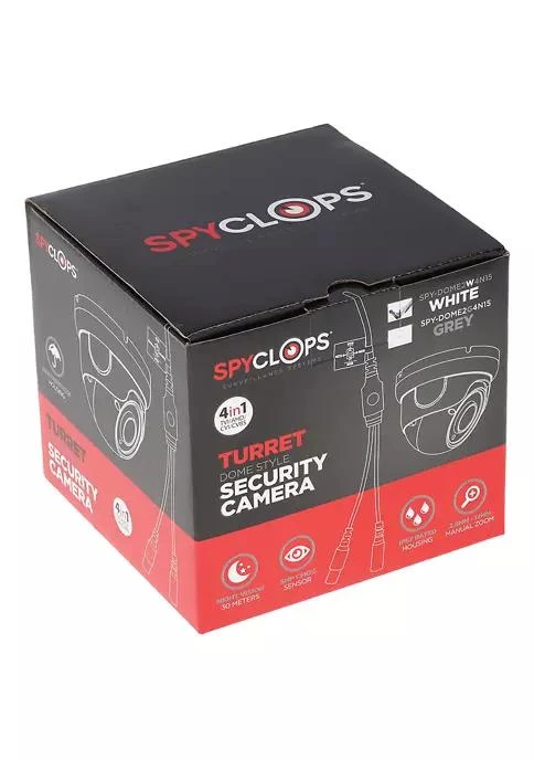 商品Spyclops|5.0-Megapixel LITE Outdoor Manual Varifocal Turret Dome Coax Camera (White),价格¥1589,第5张图片详细描述