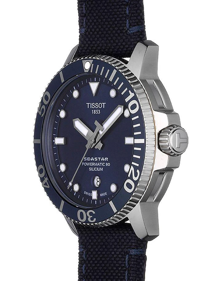 商品Tissot|Seastar 1000 Powermatic 80 Silicium Watch, 43mm,价格¥6584,第3张图片详细描述