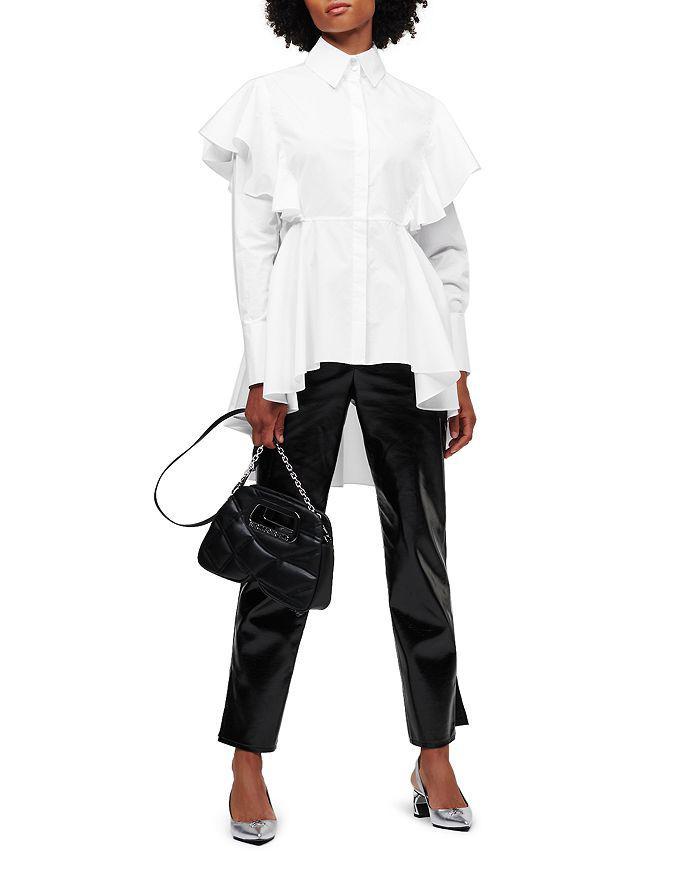 商品Karl Lagerfeld Paris|Ruffle Poplin Shirt,价格¥2241,第3张图片详细描述