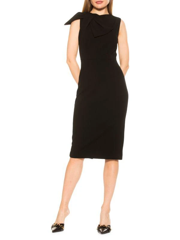 商品ALEXIA ADMOR|Brigitta Bow Sheath Dress,价格¥651,第4张图片详细描述