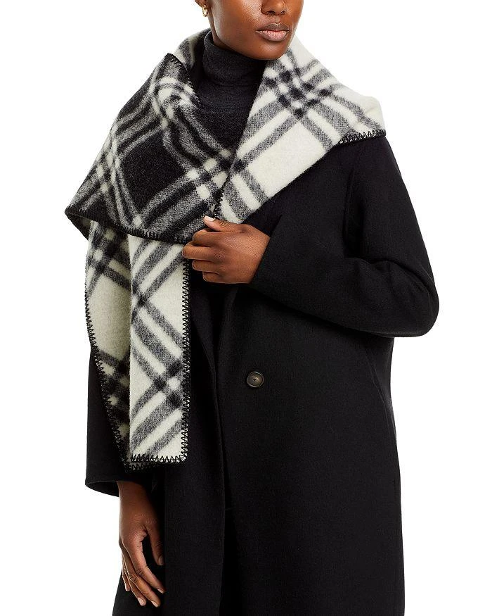 商品 Wool Checkered Scarf 图