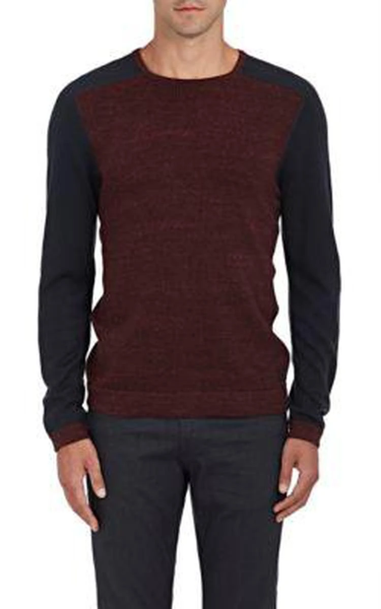 商品John Varvatos|Colorblocked Cotton-Wool Sweater,价格¥1462,第1张图片