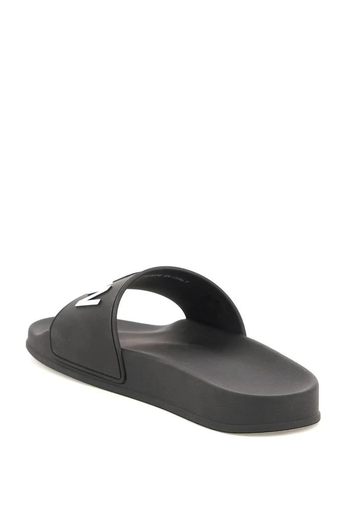 商品DSQUARED2|'ICON' RUBBER SLIDES,价格¥743,第2张图片详细描述