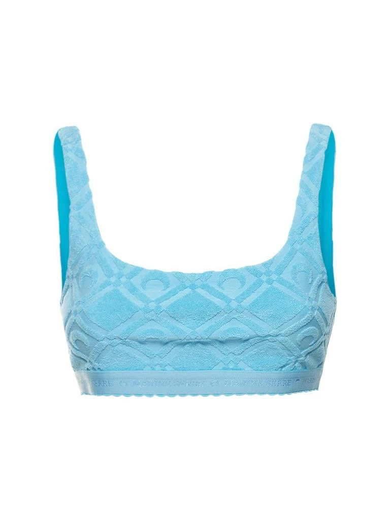 商品MARINE SERRE|Moon Sponge Jacquard Bra Top,价格¥809,第1张图片