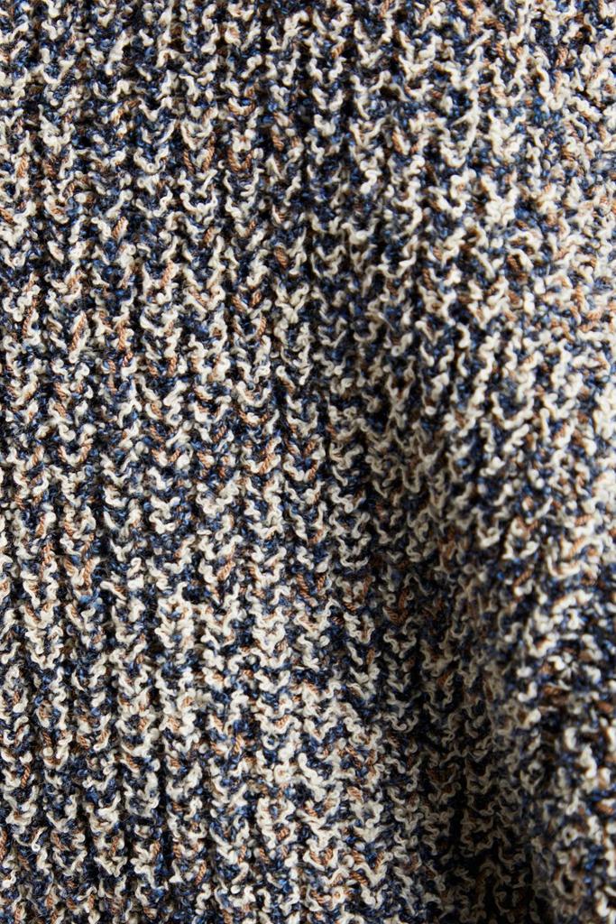 Mouline cropped marled knitted sweater商品第4张图片规格展示