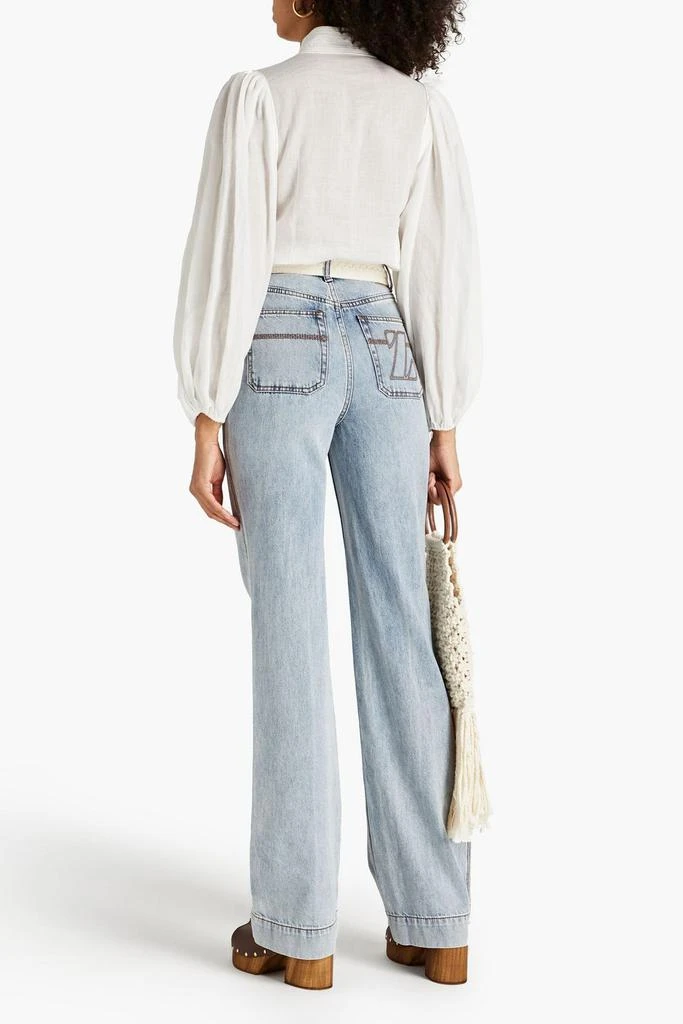 商品Zimmermann|High-rise straight-leg jeans,价格¥1545,第3张图片详细描述