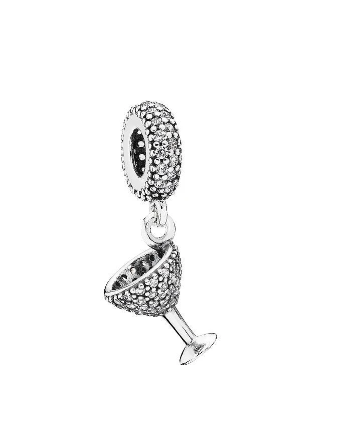 商品PANDORA|Moments Collection Sterling Silver & Cubic Zirconia Night Out Dangle Charm ,价格¥409,第1张图片