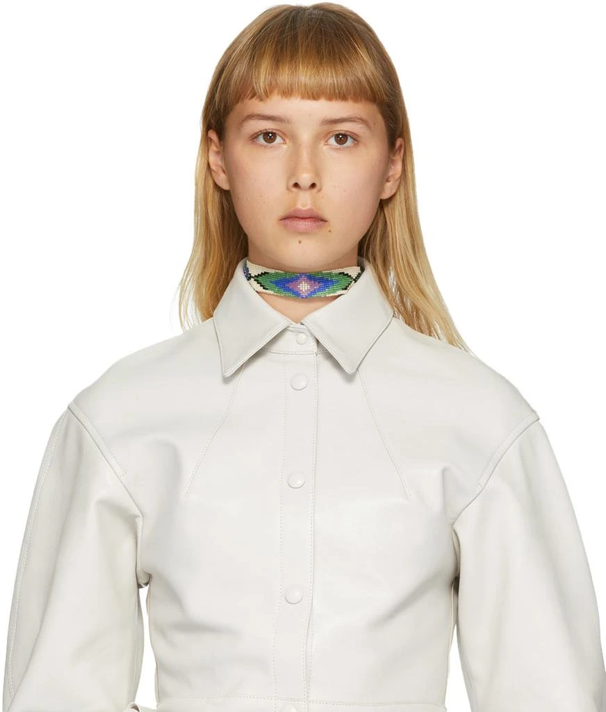 商品Isabel Marant|Off-White & Multicolor Beaded Choker,价格¥1259,第2张图片详细描述