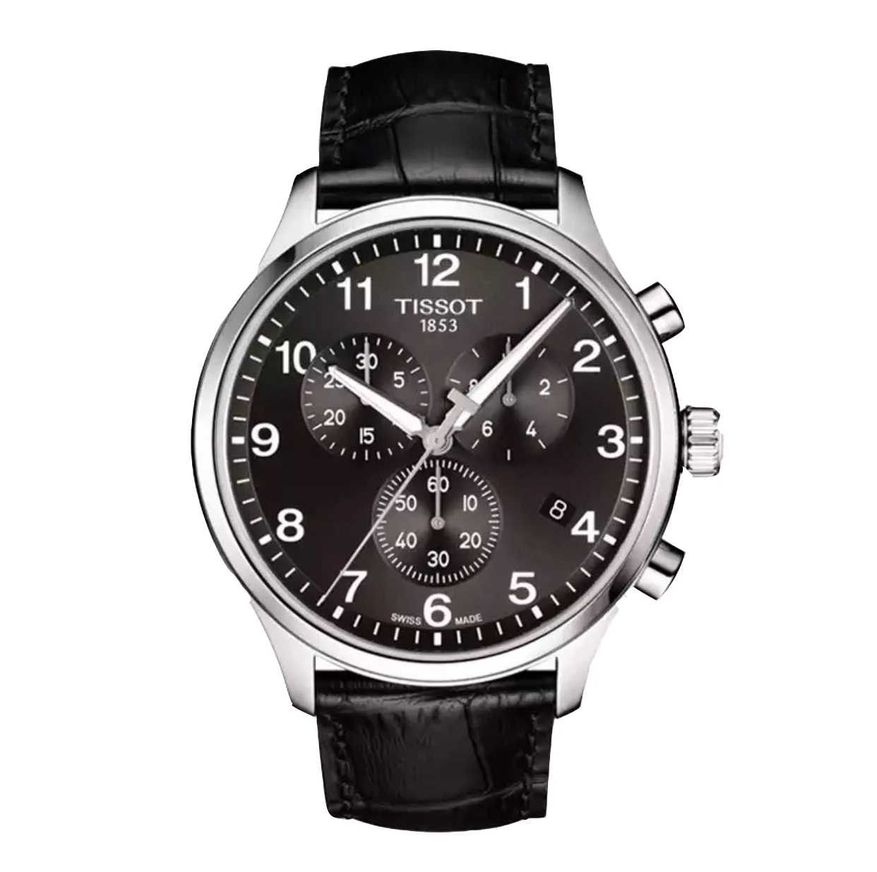 商品Tissot|天梭 | 速驰系列 三眼皮带 大表盘45mm  石英男表T116.617.16.057.00,价格¥2503,第1张图片