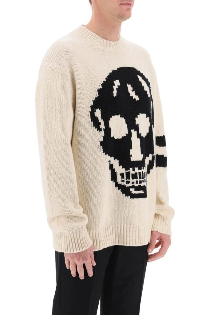 商品Alexander McQueen|wool cashmere skull sweater,价格¥5517,第2张图片详细描述